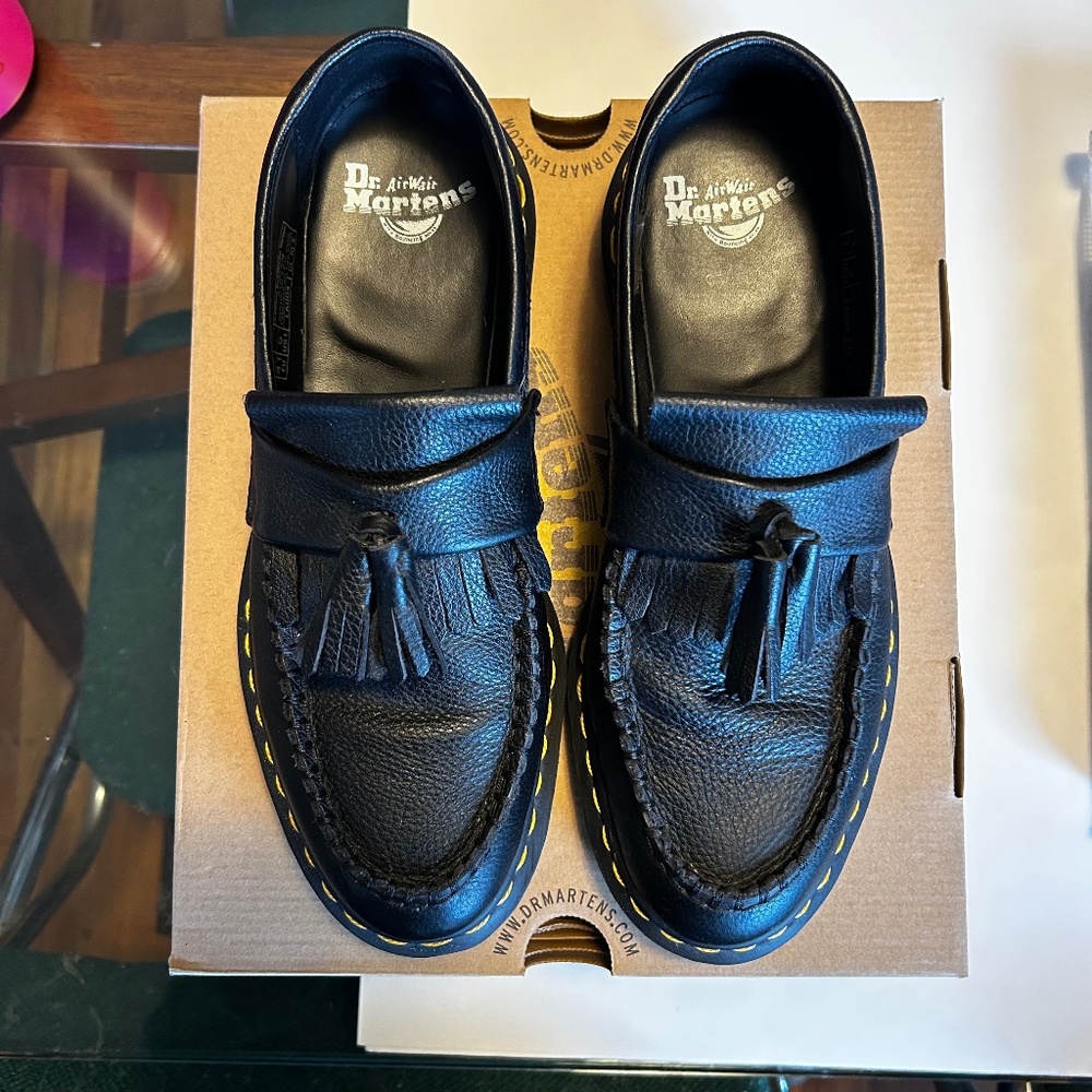 Black Dr. Martens Adrian Loafers